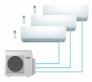 Мультисплит-системы (комплект настенного типа) Daikin FTXS20K*3/3MXS52E