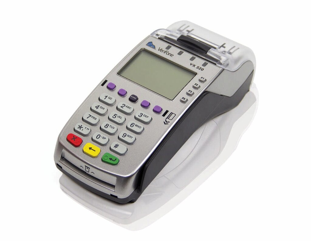 Платежный электронный терминал VeriFone VX520 (USB/RS-232/Ethernet/Dial Up/GPRS, АКБ) от компании MetSnab - фото 1