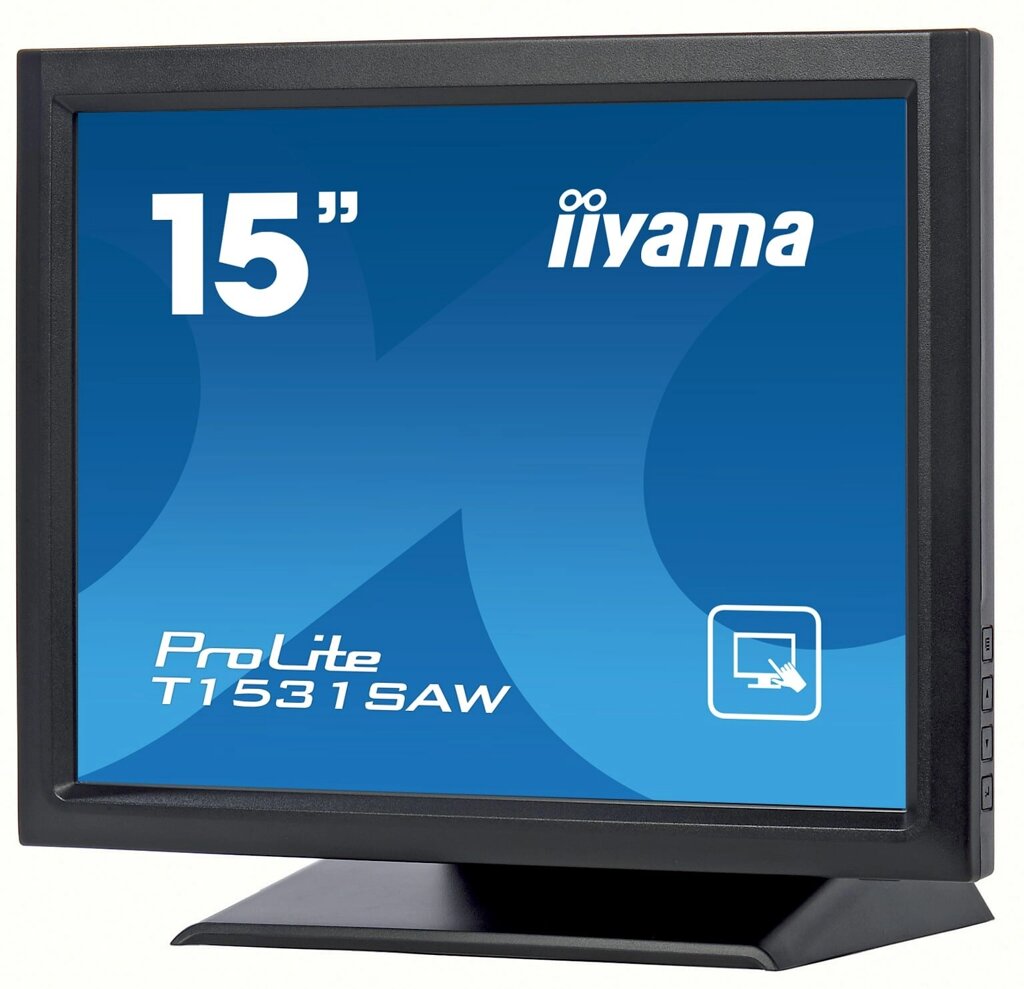 Профессиональный ЖК дисплей (панель) Iiyama T1531SAW-B5 Сенсорный от компании MetSnab - фото 1