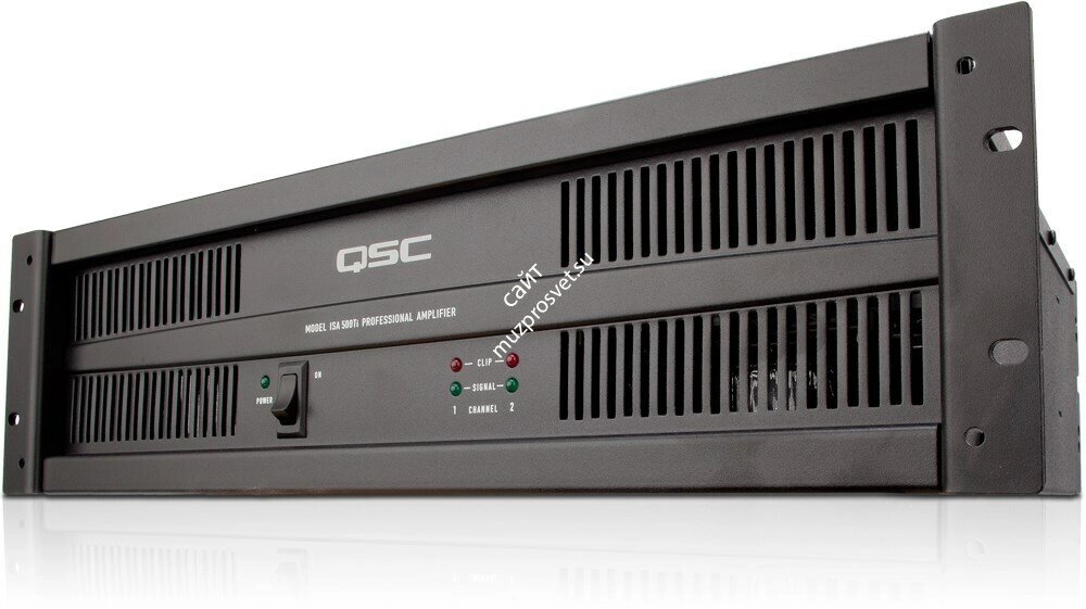 QSC ISA500Ti/Усилитель мощности;2х260Вт/8Ом; 2х425Вт/4Ом; 2х700Вт/2Ом; 2х500Вт/100V; 20Hz - 20kHz/QSC от компании MetSnab - фото 1