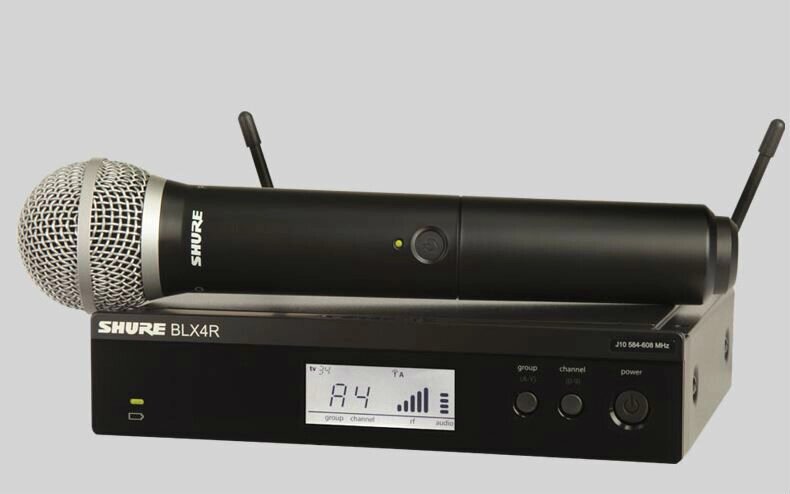 Радиосистема SHURE BLX24RE/PG58-M17, с микрофоном PG58 от компании MetSnab - фото 1