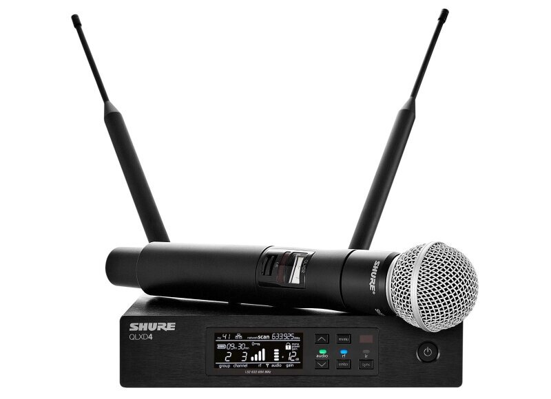 Радиосистема SHURE QLXD24E/SM58 G51 вокальная с ручным передатчиком SM58, частоты 470-534 MHz от компании MetSnab - фото 1