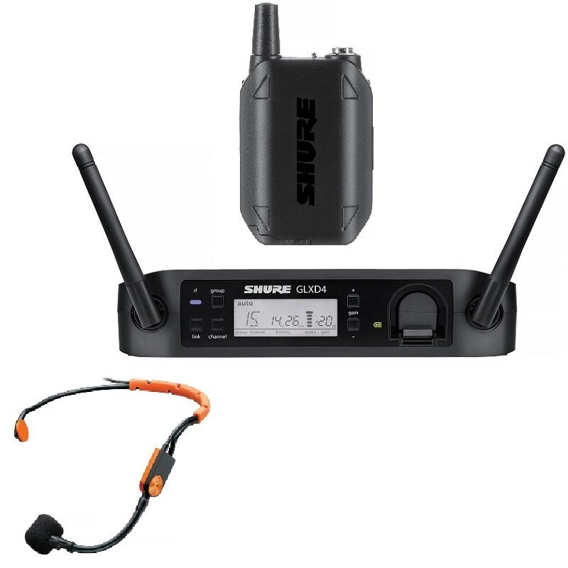 Радиосистемы головные Shure GLXD14RE/SM31 от компании MetSnab - фото 1