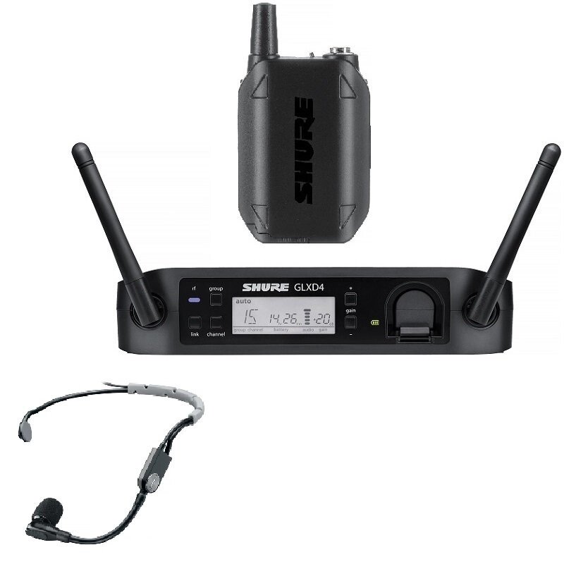 Радиосистемы головные Shure GLXD14RE/SM35 от компании MetSnab - фото 1