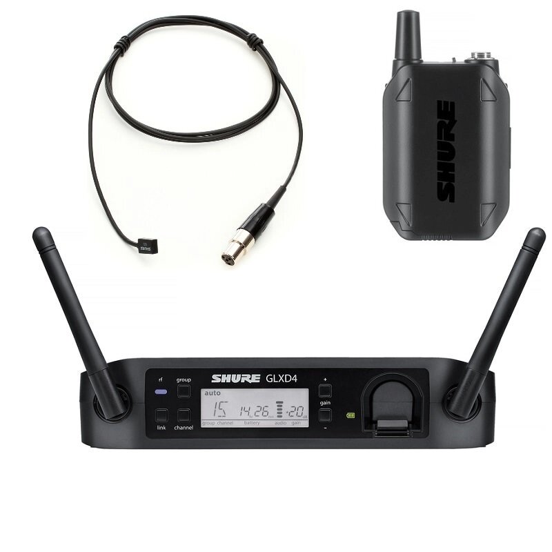 Радиосистемы петличные Shure GLXD14RE/93 2.4 GHz от компании MetSnab - фото 1