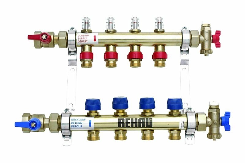 Распределительный коллектор rehau hkvd на 10 выходов от компании MetSnab - фото 1