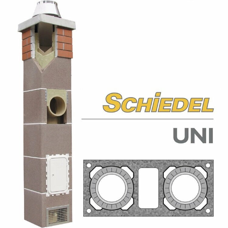 Schiedel Комплект двухходовой Шидель UNI D=18L20 10 п. м с вентиляцией от компании MetSnab - фото 1