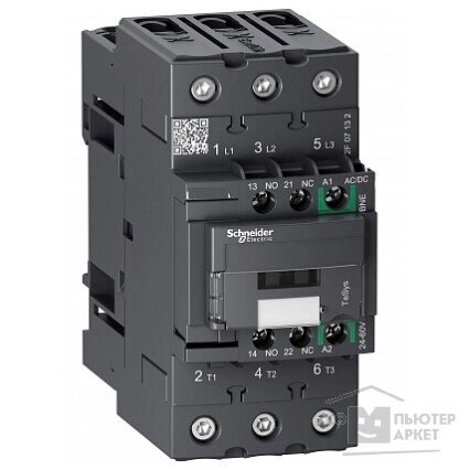 Schneider-electric LC1D65ABNE 3P контактор EVERLINK AC3 440В 65A, катушка УПР. 24-60В AC DC, пружинный зажим от компании MetSnab - фото 1