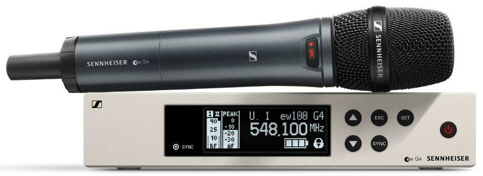 Sennheiser EW 100 G4-845-S-G вокальная радиосистема G4 Evolution UHF (566 - 608 МГц) от компании MetSnab - фото 1