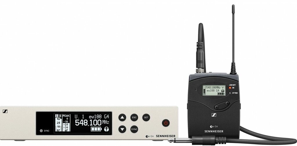 Sennheiser EW 100 G4-CI1-A инструментальная радиосистема серии G4 Evolution 100 UHF (516- МГц) от компании MetSnab - фото 1