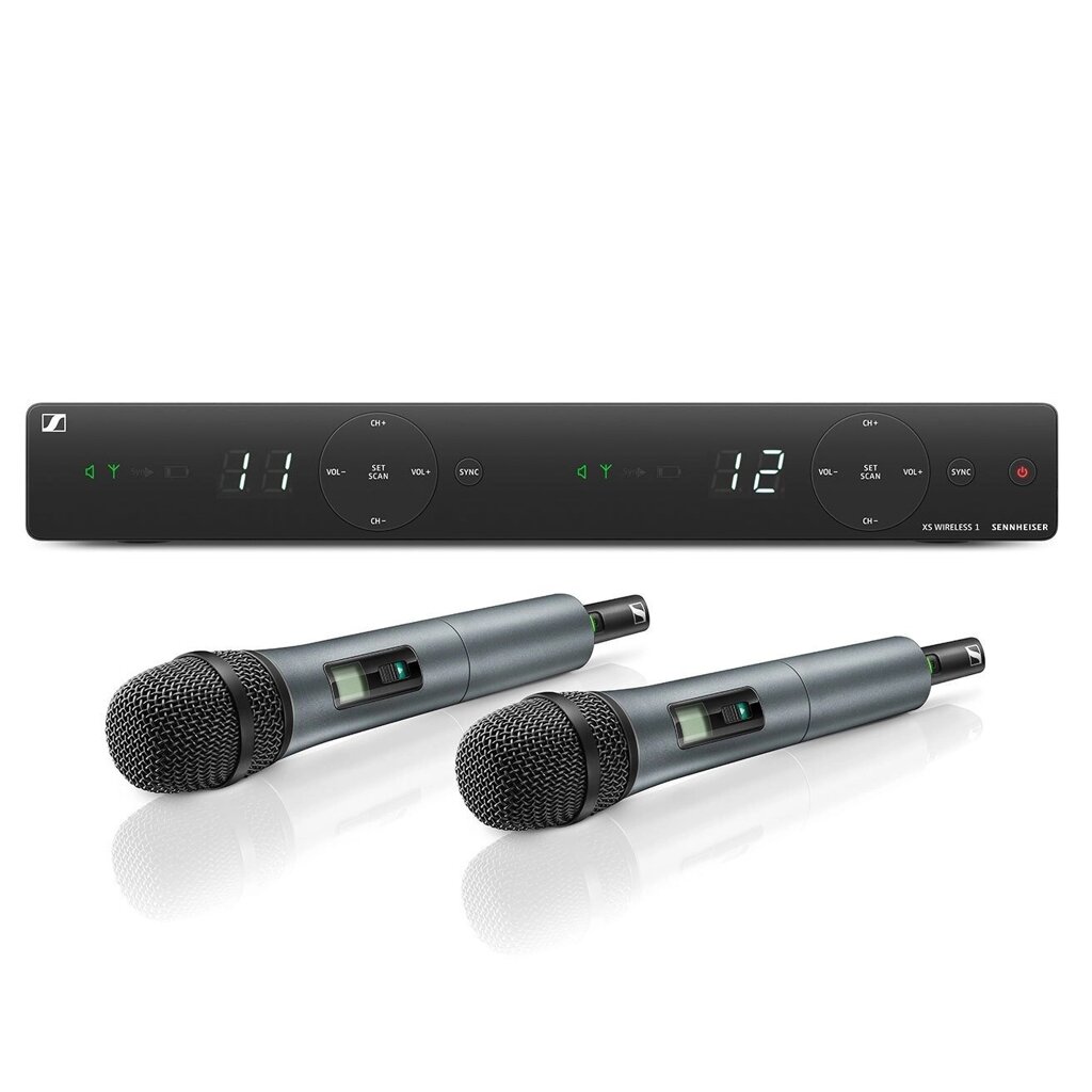 SENNHEISER XSW 1-825 DUAL B 2-канальная вокальная радиосистема с двумя ручными передатчиками от компании MetSnab - фото 1