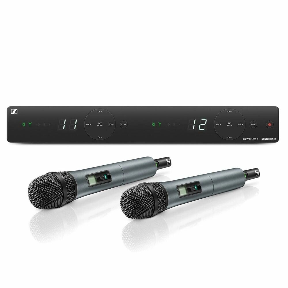 Sennheiser XSW 1-835 DUAL B - 2-х канальная радиосистема с 2-мя ручными передатчиками от компании MetSnab - фото 1