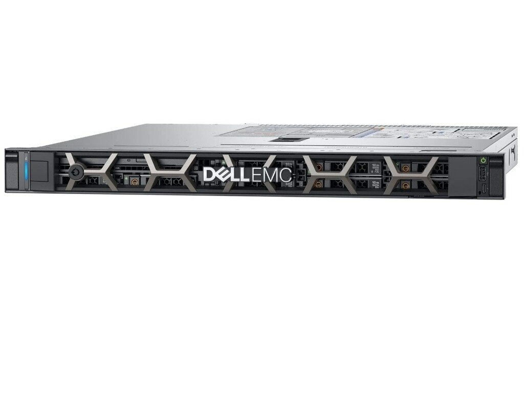 Сервер 1U DELL PowerEdge R340 Intel Xeon E-2124(3.3GHz) 8MB 16GB DDR4-2666 UDIMM 8-2.5quot; SAS, SATA iDRAC Express от компании MetSnab - фото 1