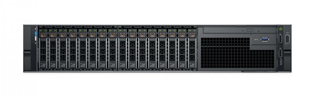 Сервер Dell PowerEdge R740 (2)*Silver 4215R (3.2GHz, 8C), No Memory, No HDD (up to 16x2.5quot;), PERC H730P+/2GB LP, от компании MetSnab - фото 1