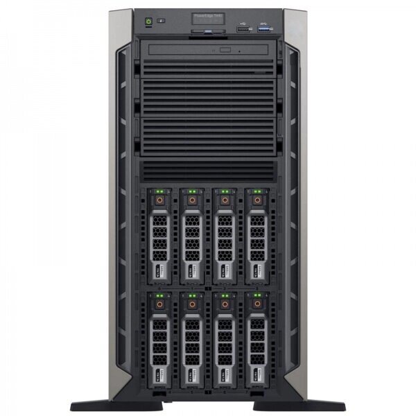 Сервер Dell PowerEdge T440 8B 2*GGold 5215 (2.5Ghz, 13.75M 10C, turbo, 85W), 32GB (2x16GB) DR 2666 RDIMM, 1TB SATA от компании MetSnab - фото 1