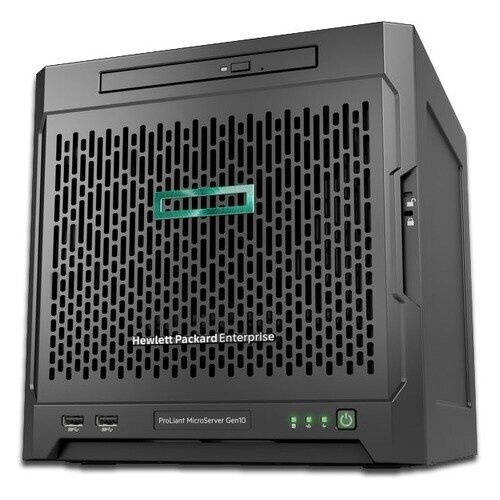 Сервер HPE ProLiant MicroServer Gen10 1xX3216 1x8Gb x4 3.5quot; SATA 1G 2P 1x200W 2xDisplayPort (873830- от компании MetSnab - фото 1