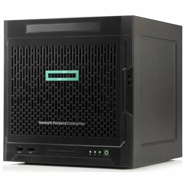 Сервер HPE ProLiant MicroServer Gen10 1xX3421 1x8Gb x4 LFF SATA 88SE9230 5720 1x200W (P04923-421) от компании MetSnab - фото 1