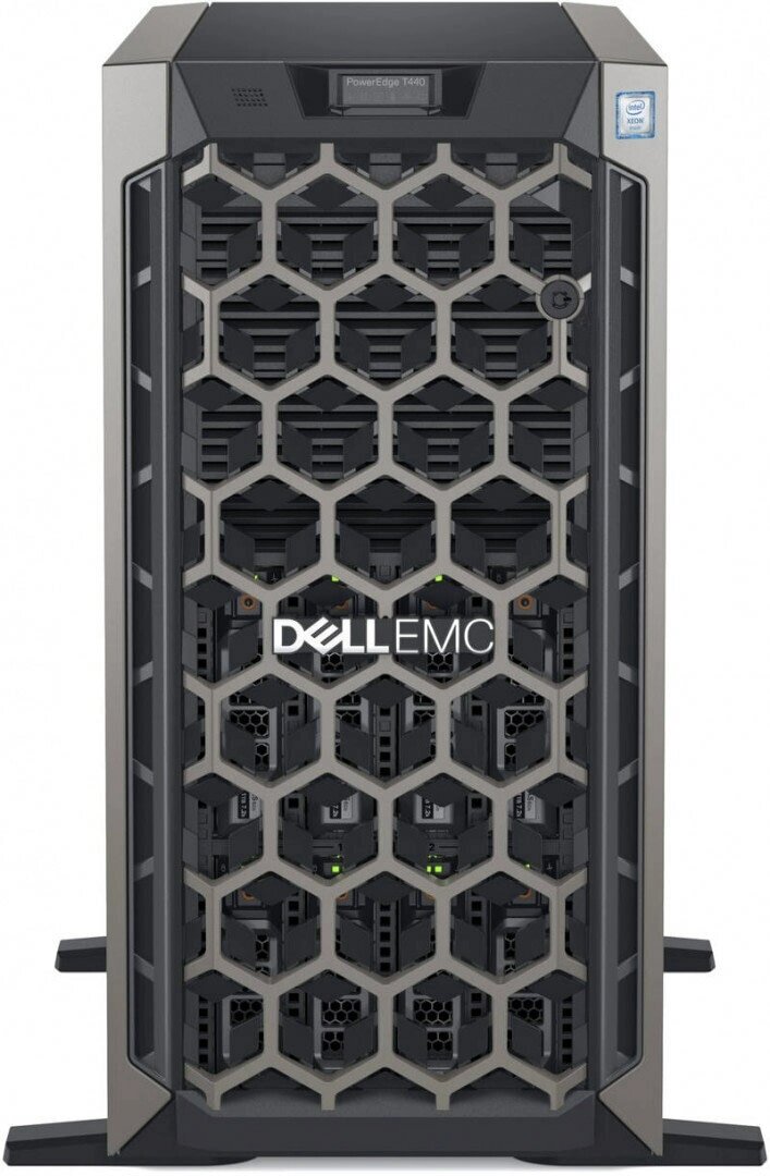 Сервер Tower DELL PowerEdge T440 Intel Xeon Silver-4210(2.2GHz) 13.75MB 16GB DDR4-2666 RDIMM 8-3.5quot; SAS, NLSAS от компании MetSnab - фото 1