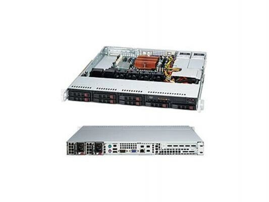 Серверный корпус Supermicro CSE-113MTQ-R400CB 1U ATX 8x2.5 HotSwap SAS/SATA 400Вт черный от компании MetSnab - фото 1