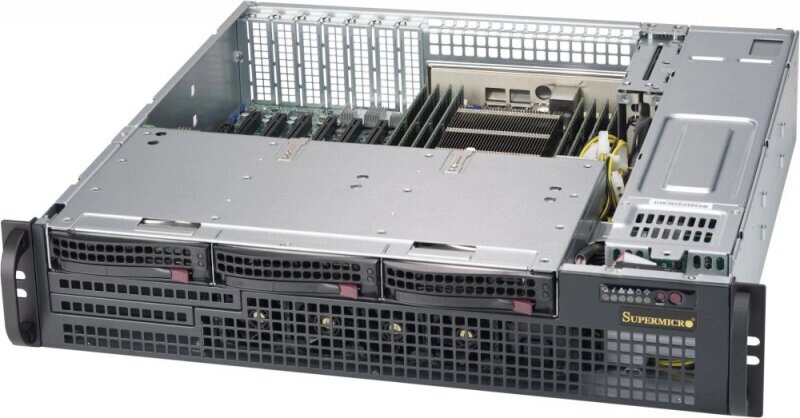 Серверный корпус SUPERMICRO CSE-825MBTQC-R802LPB 2x800W черный от компании MetSnab - фото 1