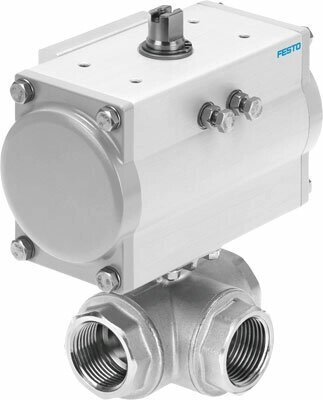 Шаровой кран с приводом Festo VZBM-A-2quot;-RP-25-F-3L-B2-PA80 DN50 PN25 от компании MetSnab - фото 1