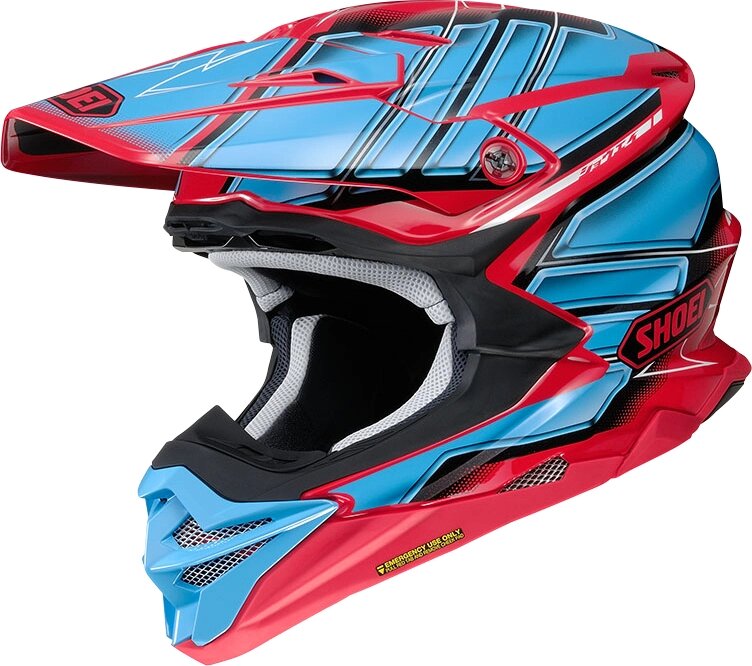 Shoei VFX-WR Glaive TC-1 шлем кроссовый, сине-красный / M от компании MetSnab - фото 1