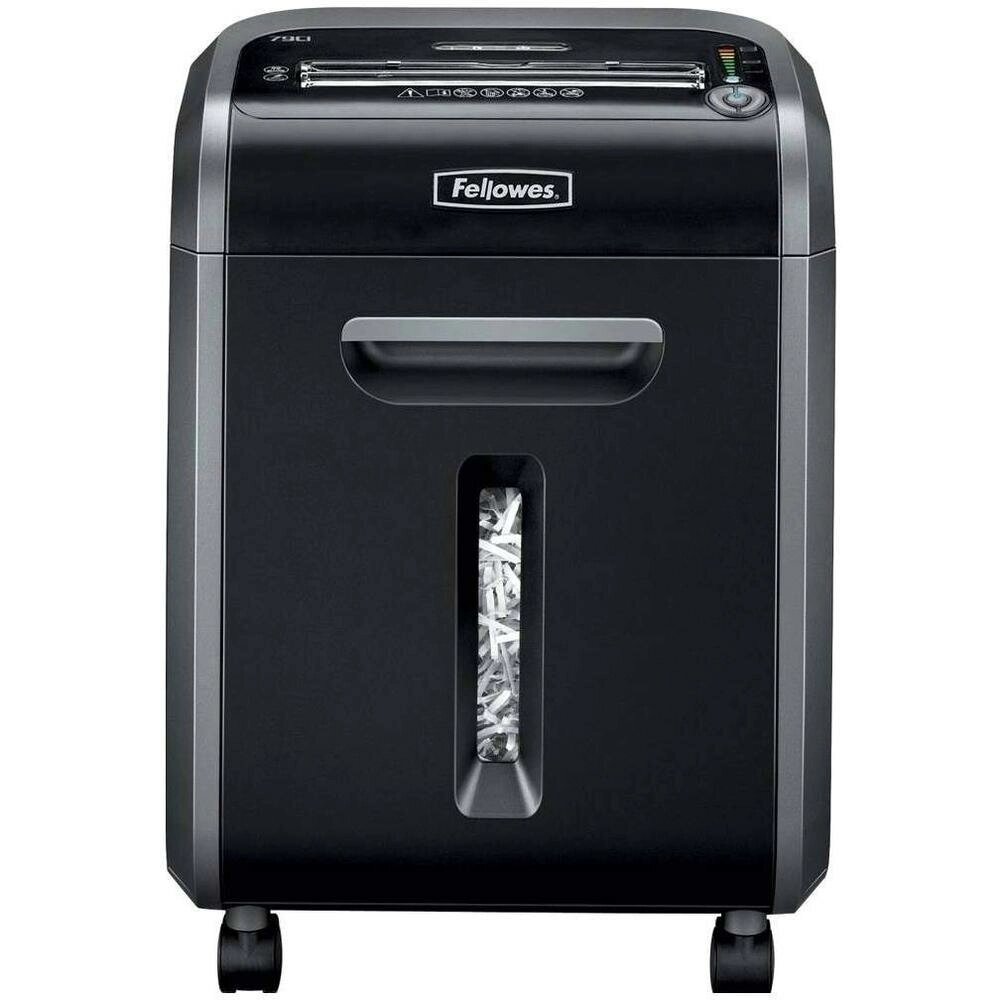 Шредер Fellowes PowerShred 79Ci (секр. P-4)/фрагменты/16лист./23лтр./скрепки/скобы/пл. карты/CD от компании MetSnab - фото 1