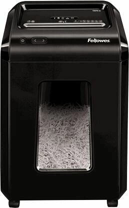 Шредер Fellowes PowerShred 92Cs (секр. P-4)/фрагменты/18лист./25лтр./скрепки/скобы/пл. карты/CD от компании MetSnab - фото 1