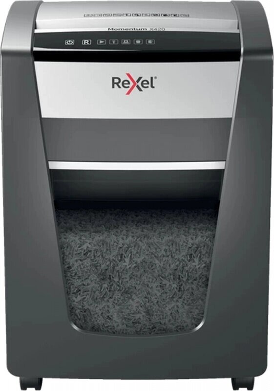 Шредер Rexel Momentum X420 EU (секр. P-4)/фрагменты/20лист./30лтр./скрепки/скобы от компании MetSnab - фото 1