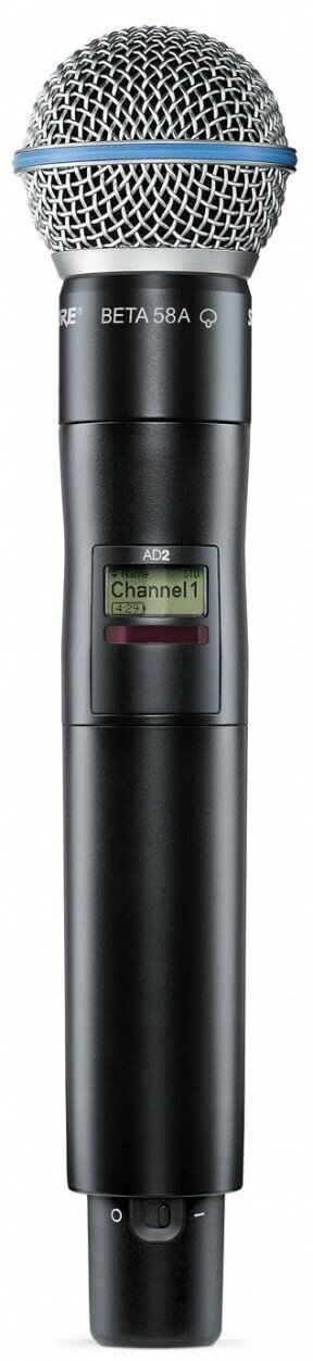 Shure AD2/B58 G56 470-636 МГц ручной передатчик системы Axient Digital с капсюлем Beta58 от компании MetSnab - фото 1