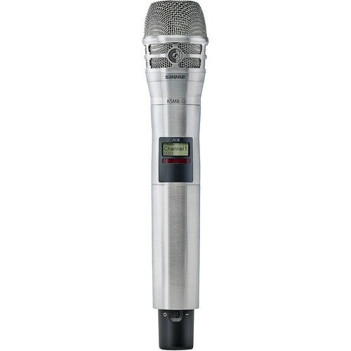 SHURE AD2/K8N G56 470-636 MHz Ручной передатчик системы Axient Digital с капсюлем KSM8. Цвет никель. от компании MetSnab - фото 1