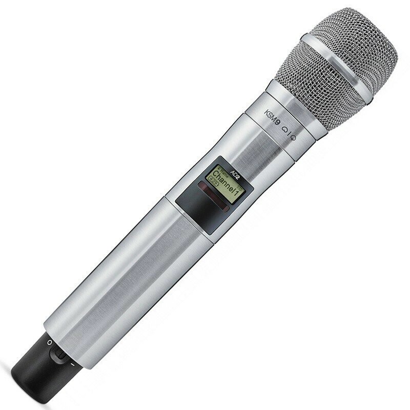 Shure AD2/K9N G56 ручной передатчик системы Axient Digital с капсюлем KSM9, частоты 470-636 МГц, цвет никель от компании MetSnab - фото 1