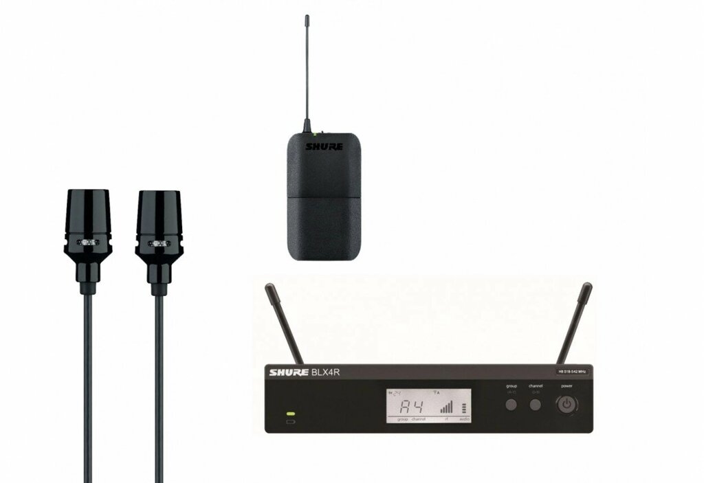 Shure BLX14RE/CVL радиосистема с петличным микрофоном от компании MetSnab - фото 1