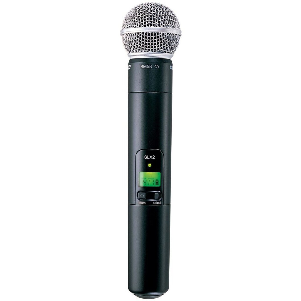 SHURE SLX2/SM58 P4 702 - 726 MHz ручной передатчик системы SLX с микрофонным капсюлем SM58 от компании MetSnab - фото 1