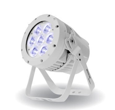 SILVER STAR SS334C3W SOLAR/ Daylight, White Светодиодный прожектор CW, сила света 49000 кд., 7 x 10W CW3, DMX-512 - от компании MetSnab - фото 1