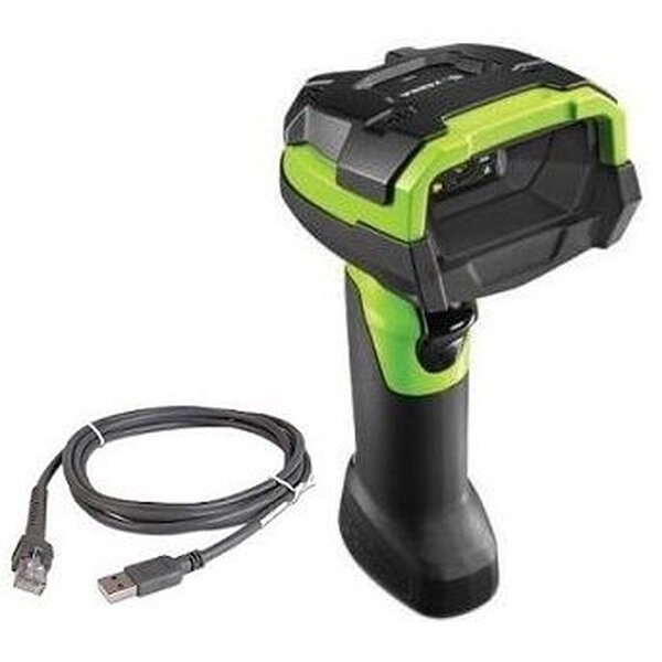 Сканер штрихкодов DS3608 DS3608-SR RUGGED GREEN VIBRATION MOTOR USB KIT: DS3608-SR00003VZWW SCANNER, CBA-U46-S07ZAR от компании MetSnab - фото 1