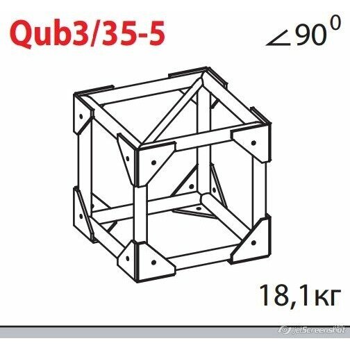 Соединительный элемент для фермы Imlight Qub3/35-5 от компании MetSnab - фото 1