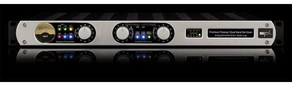 SPL Premium Mic Preamp De-Esser AES. Предусилитель с двухполосным де-эйсером с трансформаторами Lundahl на вх/вых от компании MetSnab - фото 1