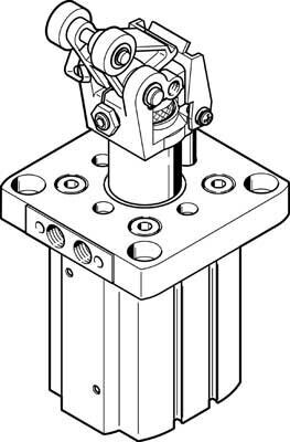 Стопорный цилиндр Festo DFST-50-30-DL-Y4-A от компании MetSnab - фото 1