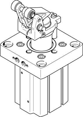 Стопорный цилиндр Festo DFST-63-30-D-Y4-A от компании MetSnab - фото 1