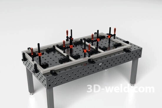 Сварочно-сборочный стол 3D-Weld Profi D16 800х1200 мм от компании MetSnab - фото 1