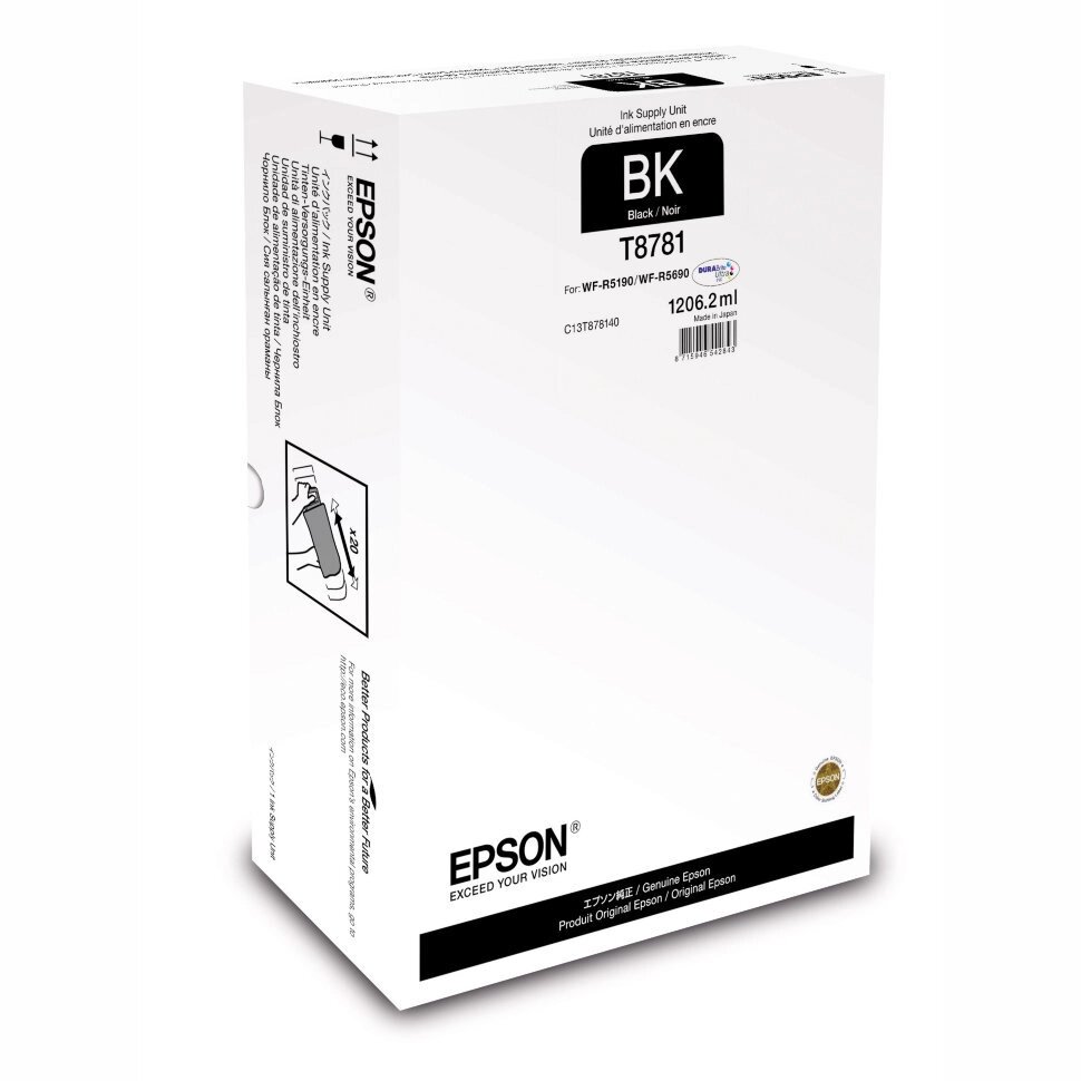 T8781 Контейнер с черными чернилами EPSON повышенной емкости XXL от компании MetSnab - фото 1