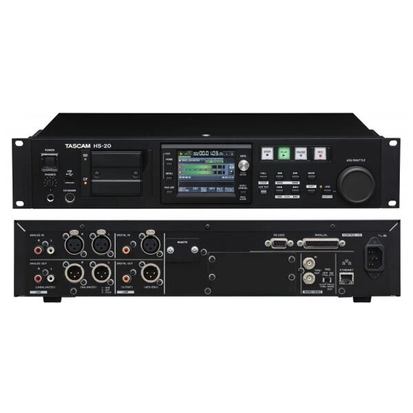 Tascam HS-20 рековый 2-канальный Wav/BWF рекордер-плеер SD/CF, 2U от компании MetSnab - фото 1