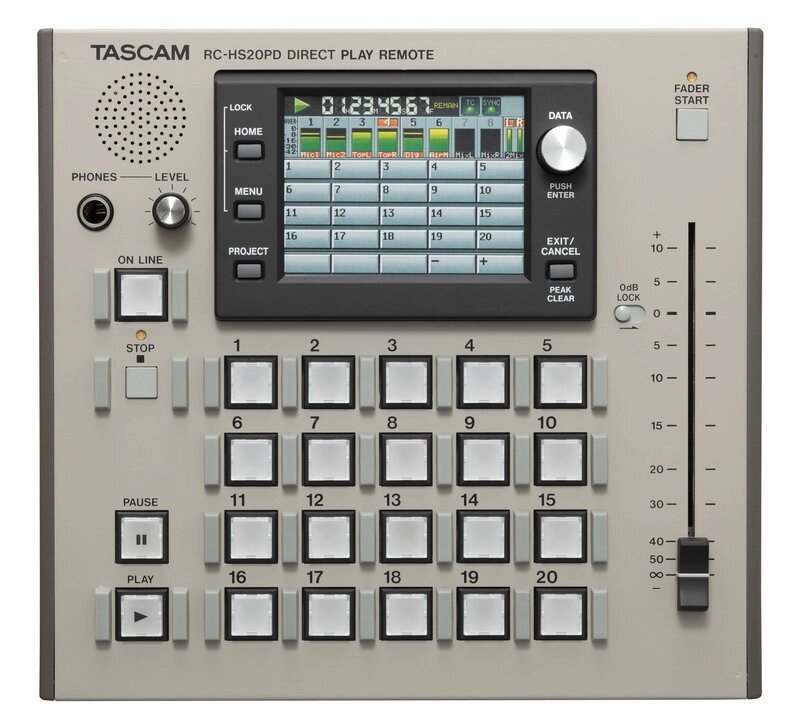 Tascam RC-HS20PD пульт дитанционного управления для HS-2/8 от компании MetSnab - фото 1