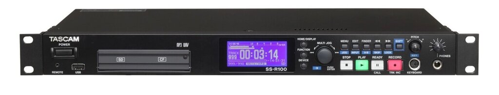 Tascam SS-R100 рекордер WAVE/ MP3 плеер на SD/CF card/ USB от компании MetSnab - фото 1