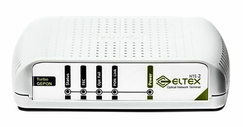 Терминал ELTEX NTE-2C ONT NTE-2С, 1 порт TurboGEPON (SC), 1 порт LAN 1000 Base-T, 1 порт LAN 10/100 Base-T, 1xRF от компании MetSnab - фото 1