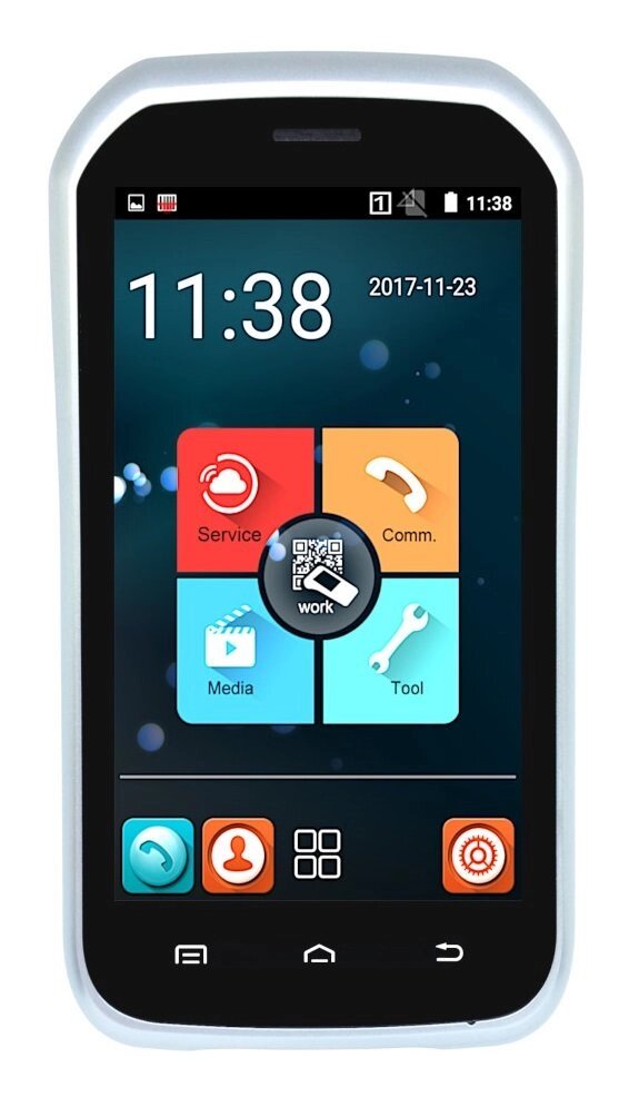 Терминал сбора данных Global POS GP-C6000, 2D, Andr. 4.4, BT, WiFi, NFC, 4G, GPS/AGPS, 5Mp, 2500мАч, м. USB, адаптер, от компании MetSnab - фото 1