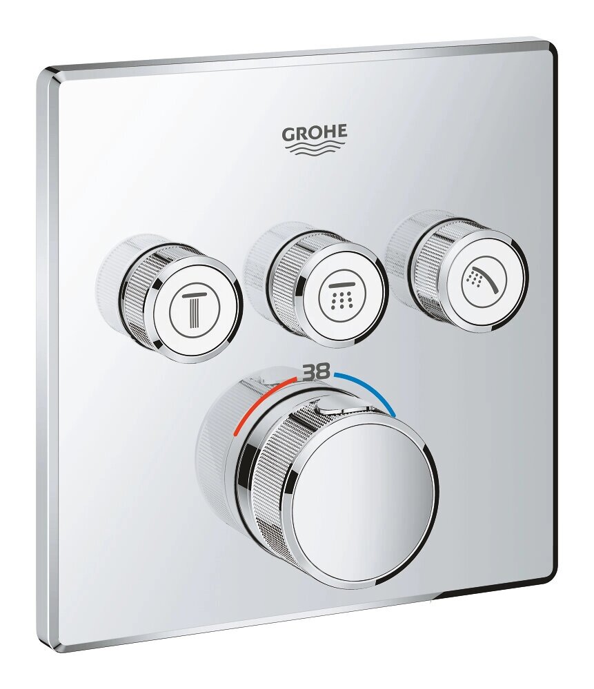 Термостат Grohe Grohtherm SmartControl 29126000 на 3 выхода от компании MetSnab - фото 1