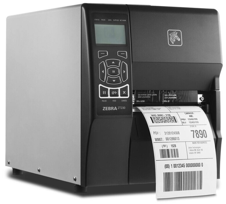 Термотрансферный принтер этикеток ZEBRA TT Printer ZT230. 203 dpi от компании MetSnab - фото 1