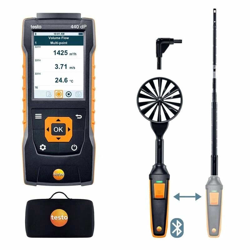 Testo 440dP. Комплект для вентиляции №1 от компании MetSnab - фото 1